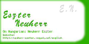 eszter neuherr business card